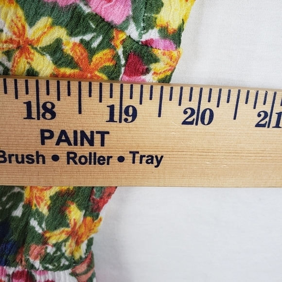 NWOT Cato Orange Multicolored Puff Short Sleeve Dress Sz XL - Picture 10 of 12